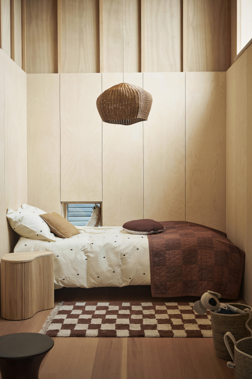 Ferm Living Mara Washable vloerkleed 80x150 Elm Green/Warm Sand