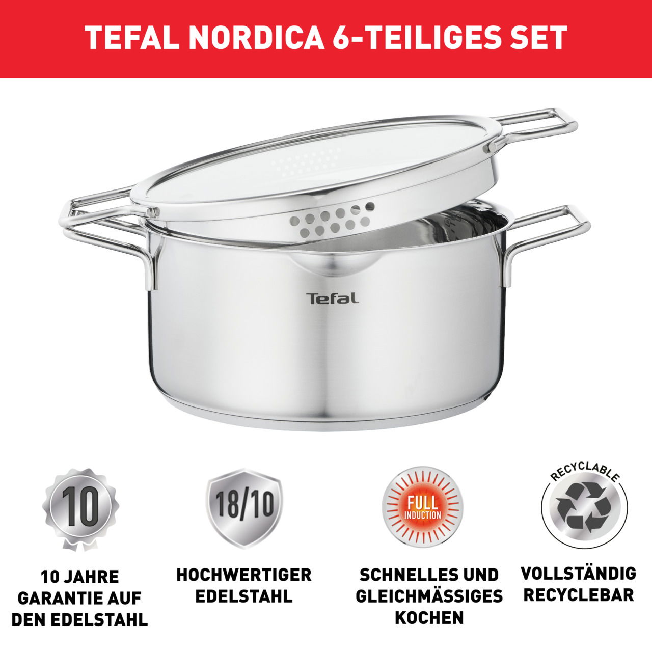 Tefal Topfset 6-tlg.