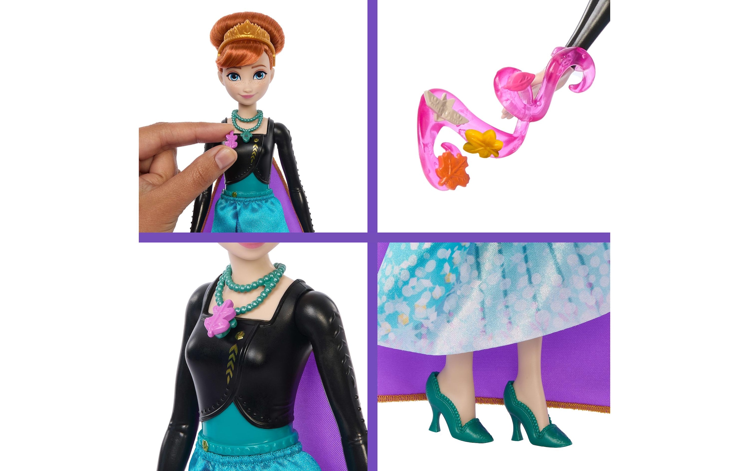 Disney Frozen Anziehpuppe »Disney Die Eiskönigin, Juwel Reveal Anna«