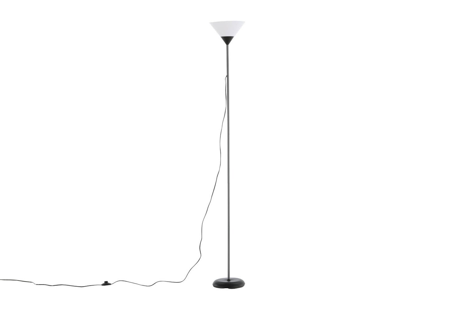 Batang Lighting Staande Lamp 25,4 x 25,4 x 178 cm, Kunststof, Zwart/Wit. 26 x 26 x 178 cm