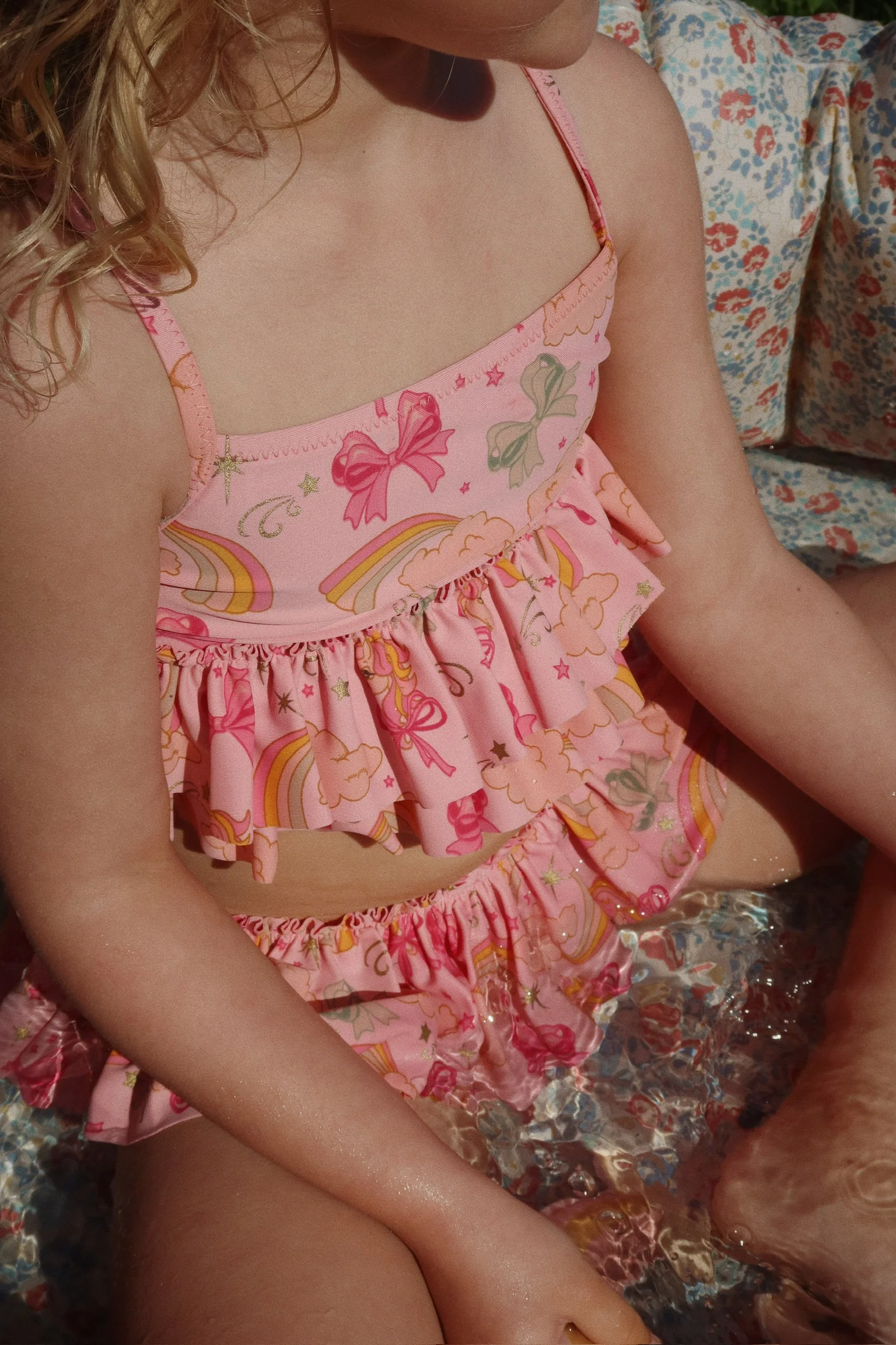 Manuca bikini - rainbow bow - 12M
