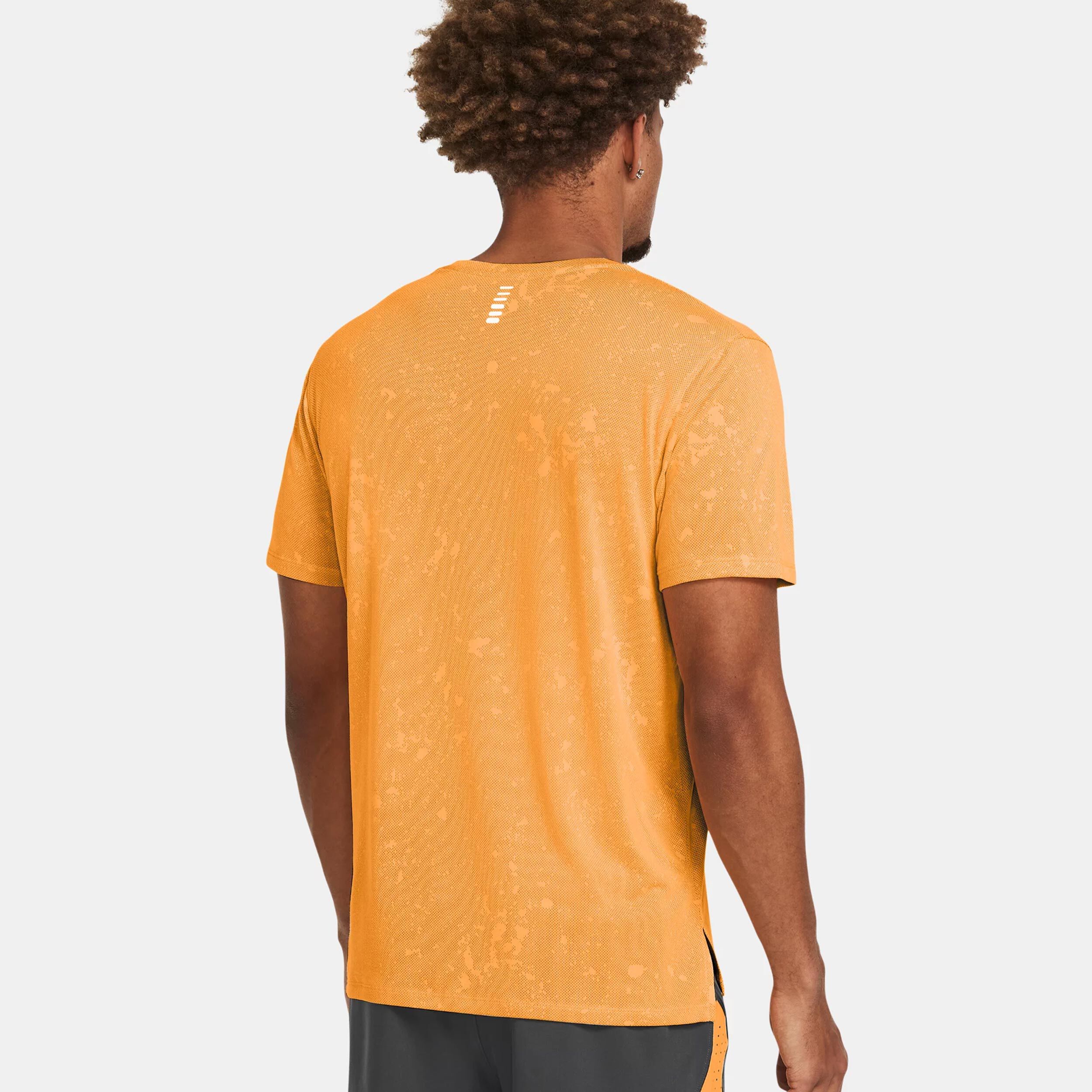 Under Armour Streaker Splatter SS Maillot De Course Hommes - Orange