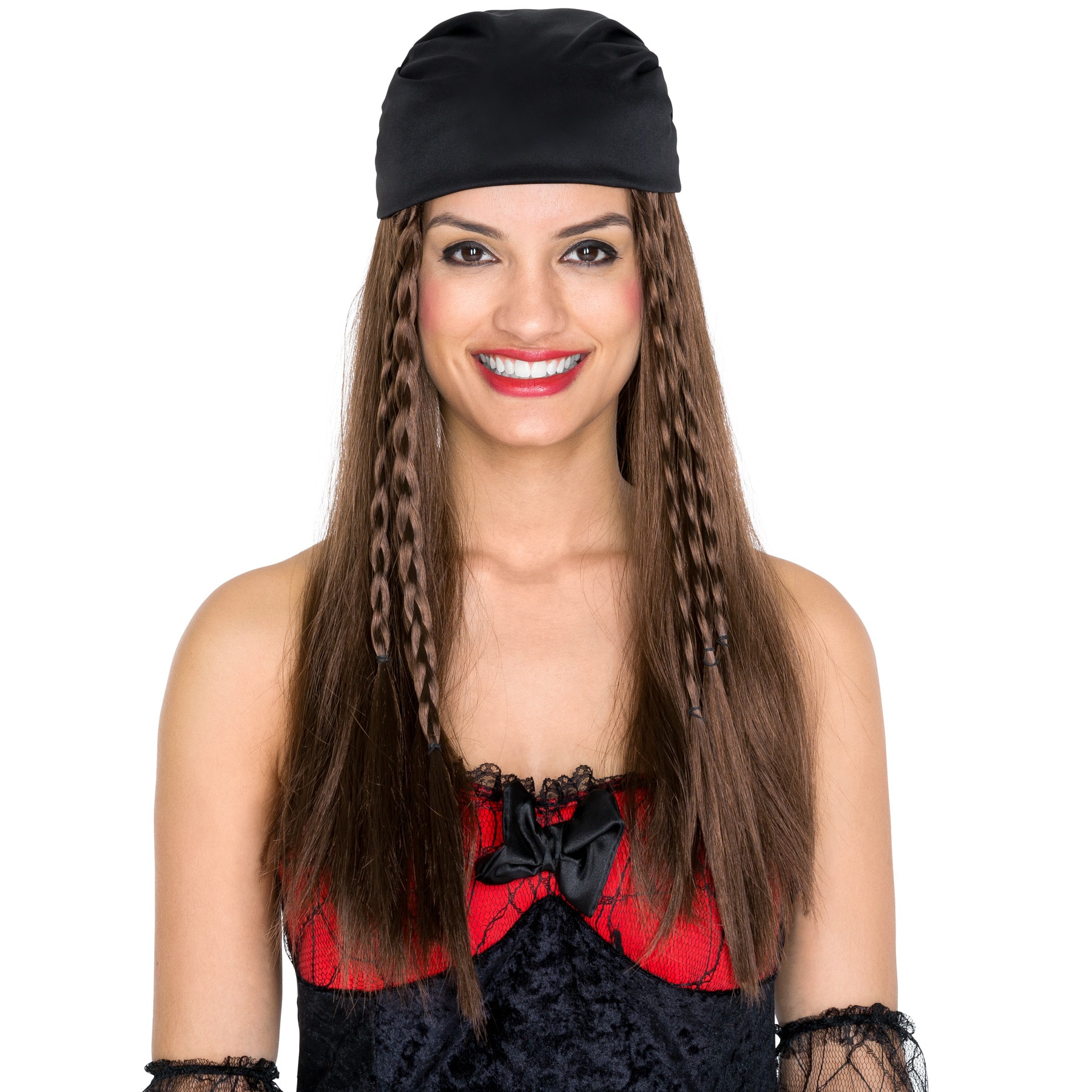 tectake® Frauenperücke Piratenbraut
