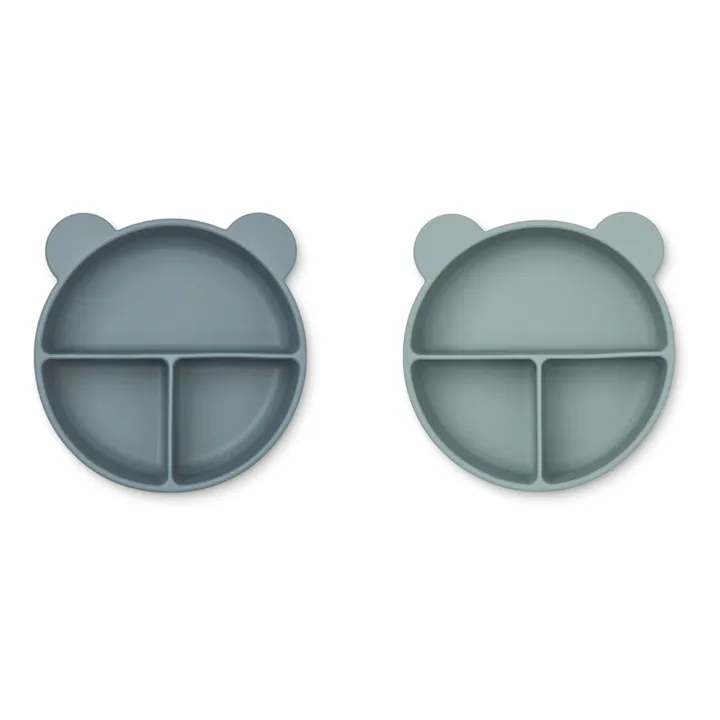 Liewood Bols Connie en silicone- Set de 2 | Bleu