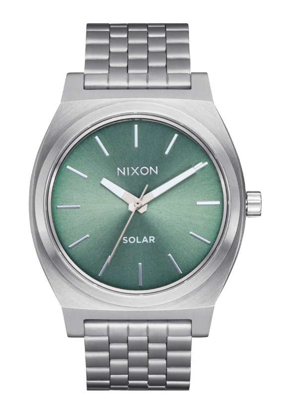 Nixon Time Teller Solar Silver / Jade Sunray A1369-5172