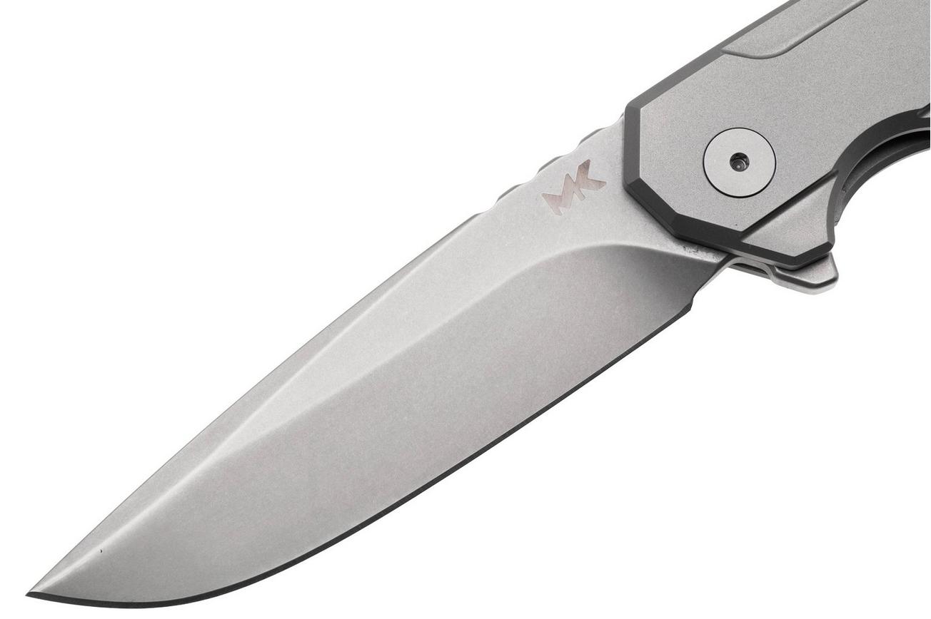 MK Knives & Tools Ingeni Urban Gray 01F-FP001 Stonewashed CPM S90V, Grey Anodized Titanium, zakmes