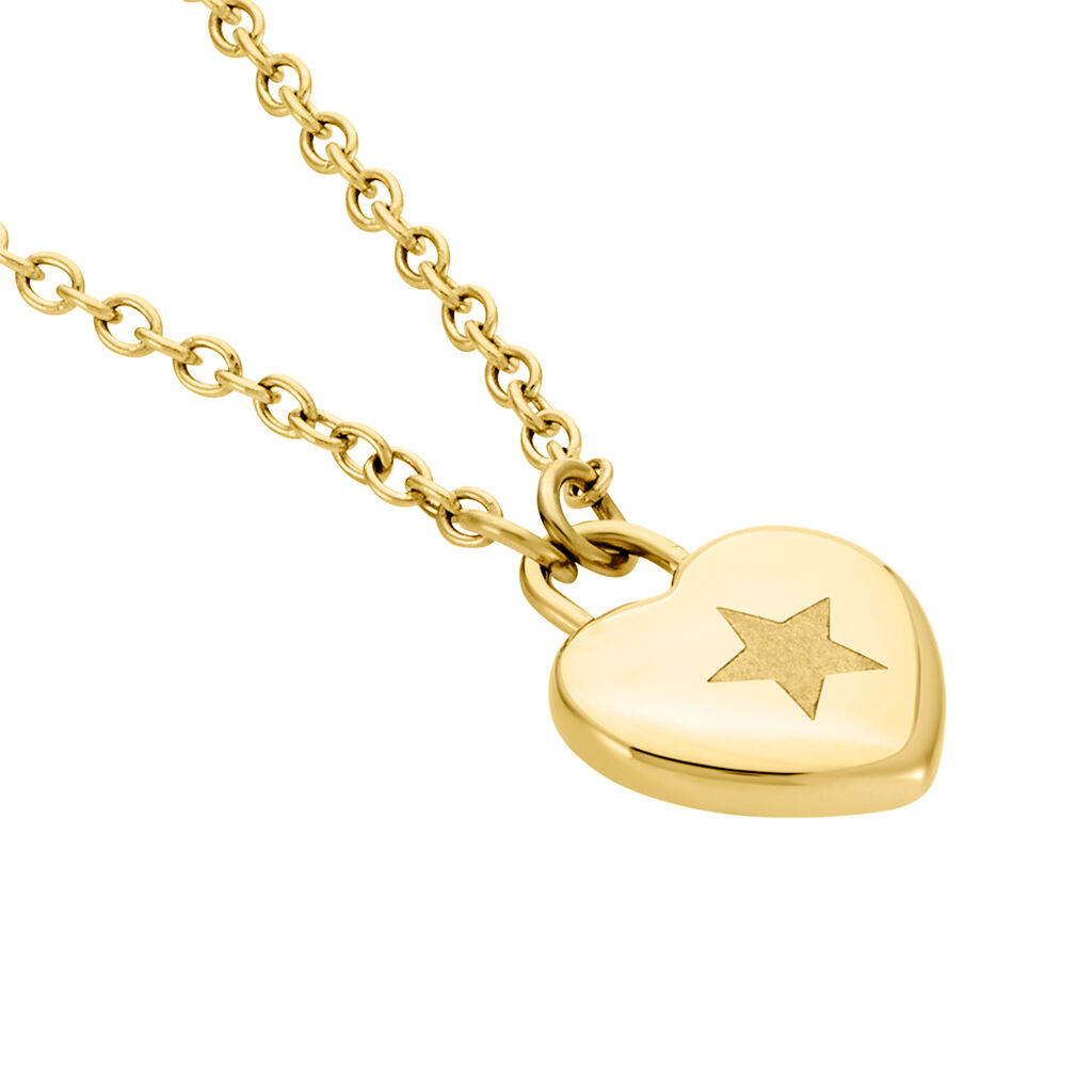Collier Earline Acier Doré