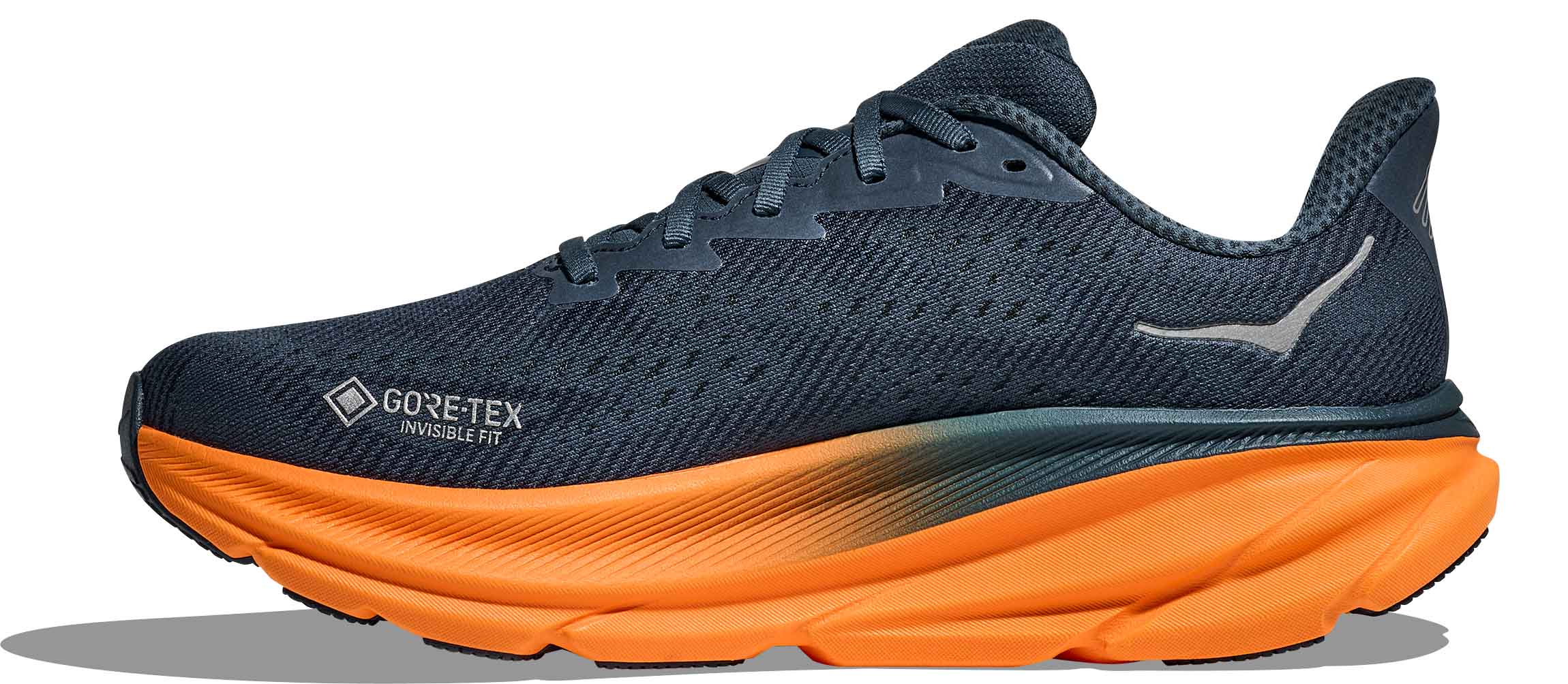 Clifton 9 GTX Herre SGZ/Stormy Skies/Orange Zest
