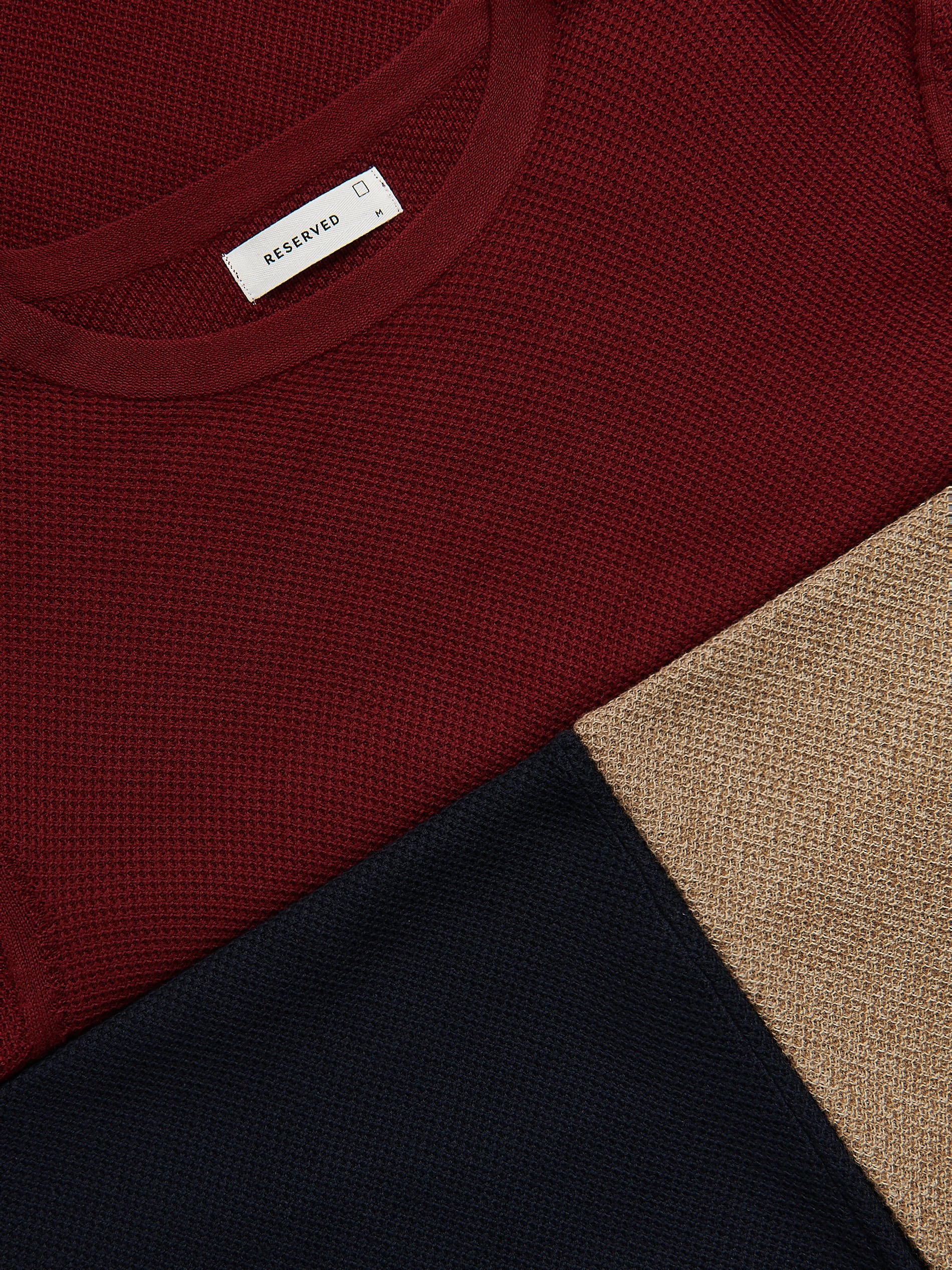 Pullover aus strukturierter Baumwolle
