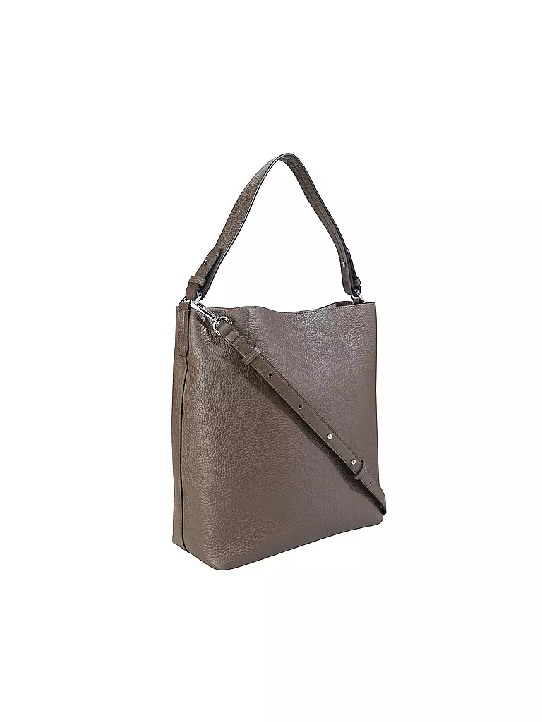 MARC O'POLO Ledertasche - Hobo Bag Medium braun