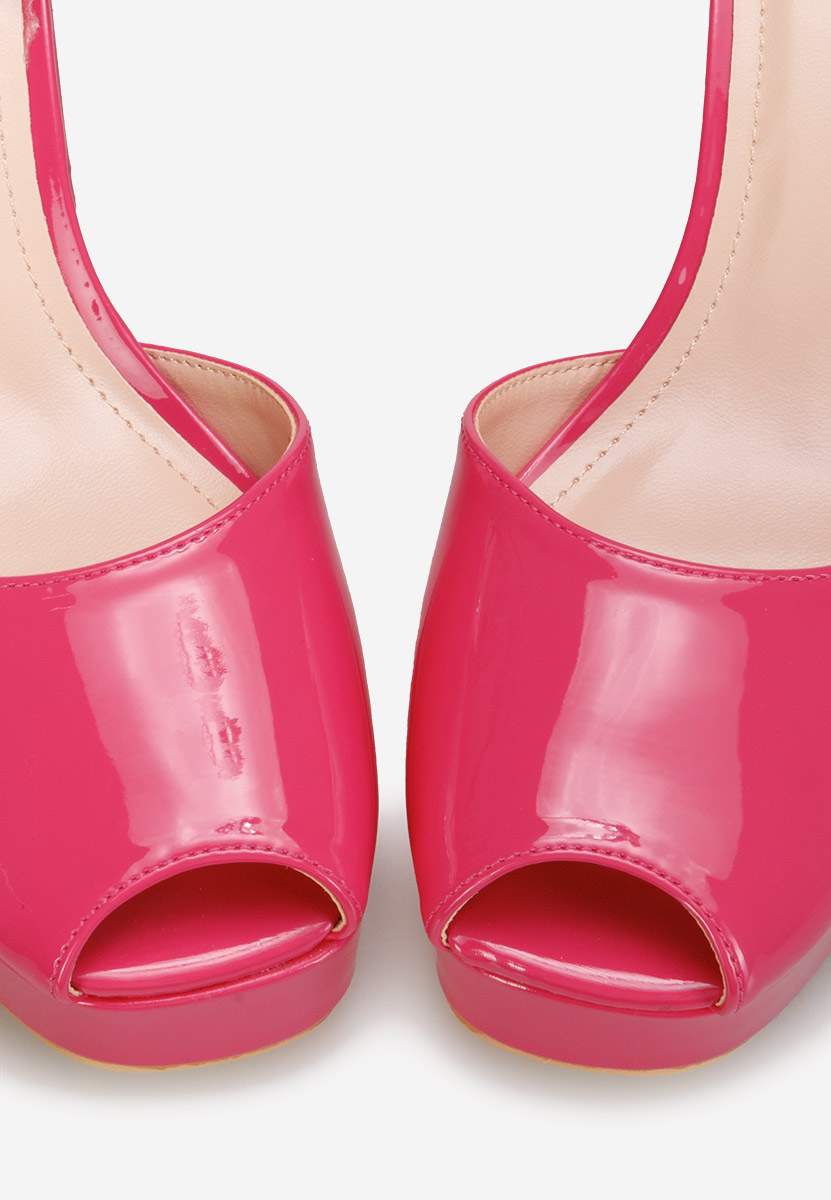 Chaussures à talon épais et plateforme fuchsia Nixa