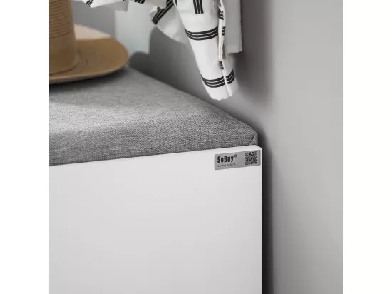 Banc Armoire à Chaussures 1 abattant avec Coussin Meuble d’entrée, FSR16-HG