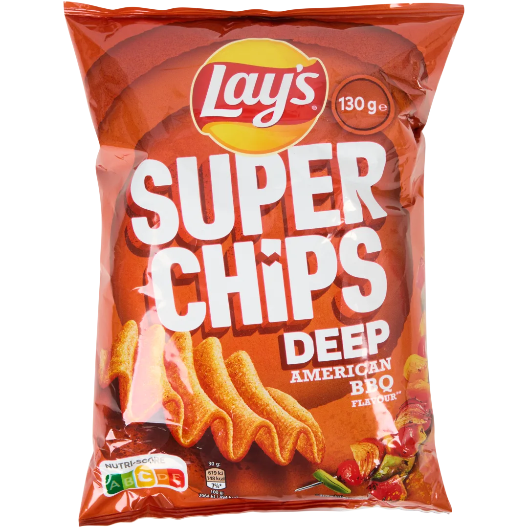 Lay's Super Chips Deep American BBQ 130 gram
