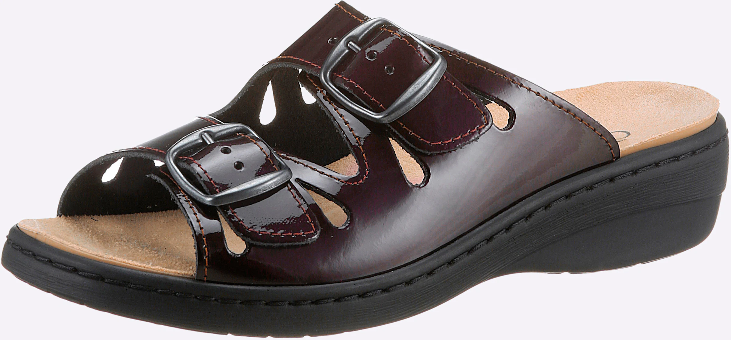 airsoft comfort+ Pantolette in bordeaux