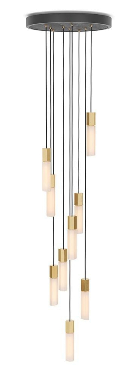 Tala LED Basalt 9 cluster hanglamp LED messing
