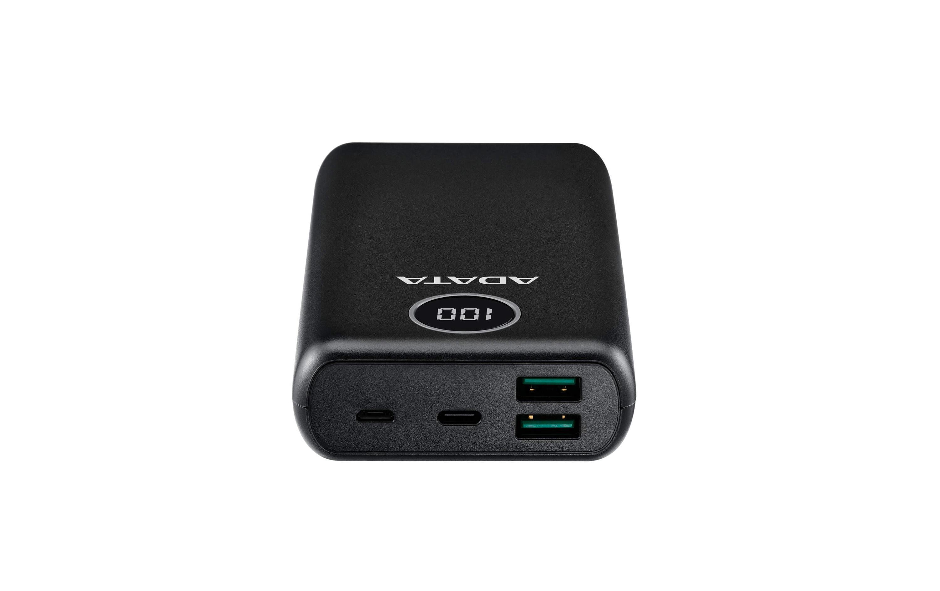 Powerbank P20000QCD (20000 mAh, USB-A, USB-C, Display)Powerbank mit hoher Kapazität, modernen Schnellladeanschlüssen und Digital-Display