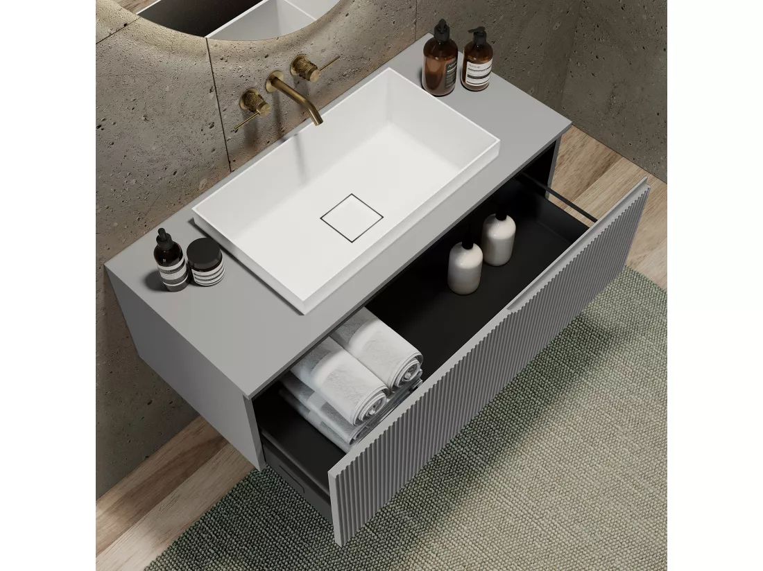 Composition 3 pieces VENERE gris matt