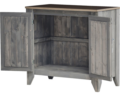 Tuinkast/buitenkeuken Konsta type 559 dressoir incl. 2 deuren 80 x 40 x 73 cm lichtgrijs