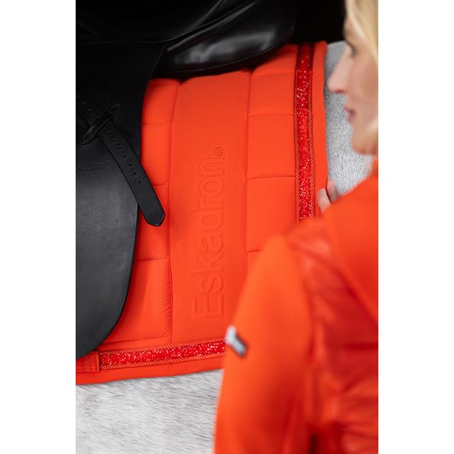 Zadeldek Eskadron Dynamic Big Square Jewel Dressuur Rood