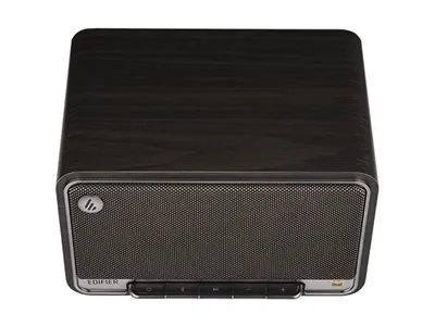 Edifier D32 - Højttaler - 2.1-kanal - trådløs - Bluetooth, Wi-Fi - App-kontrolleret - 60 Watt - 2-vejs - sort valnød