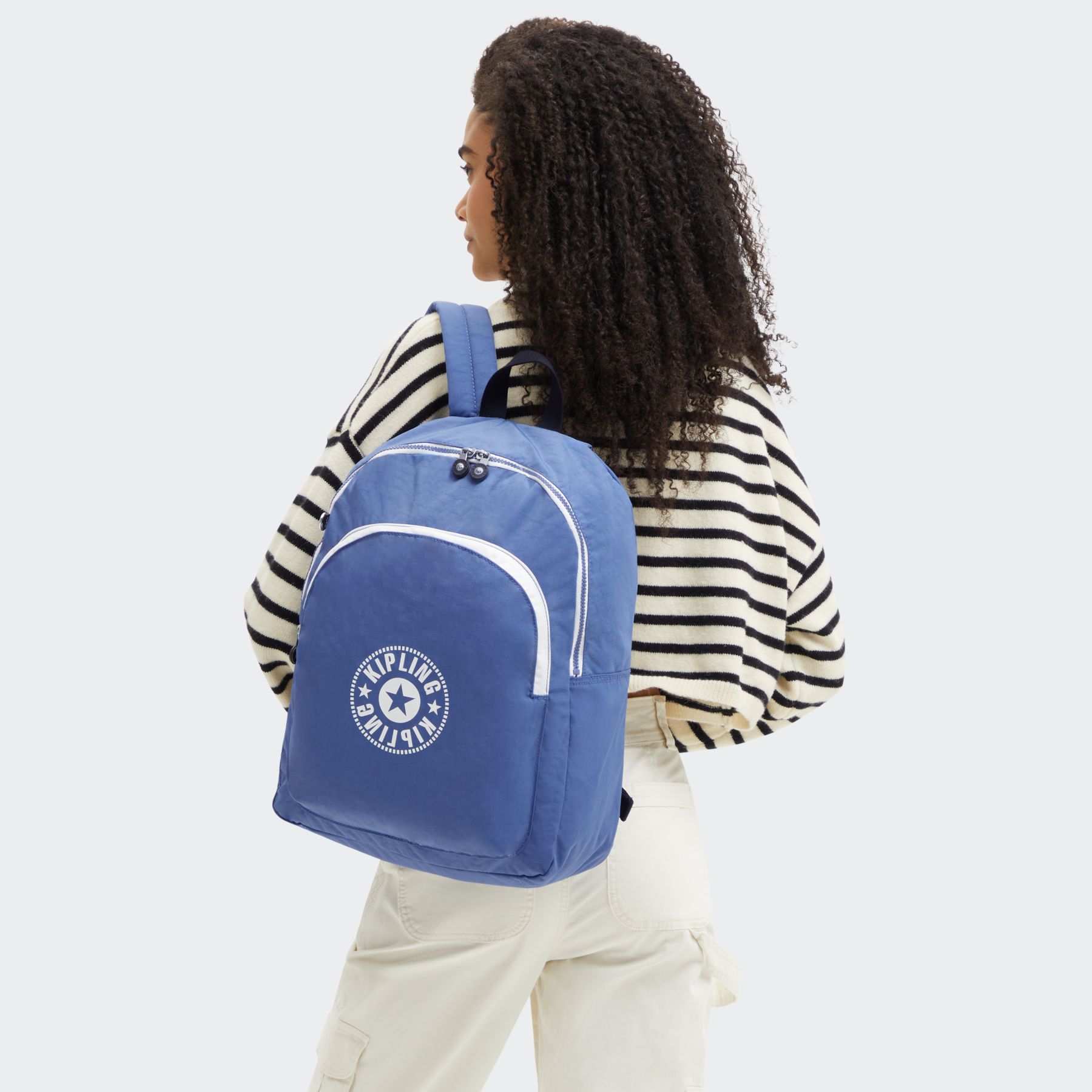 CURTIS L Grand Sac à Dos avec Housse pour Ordinateur - Blue Lover Combo