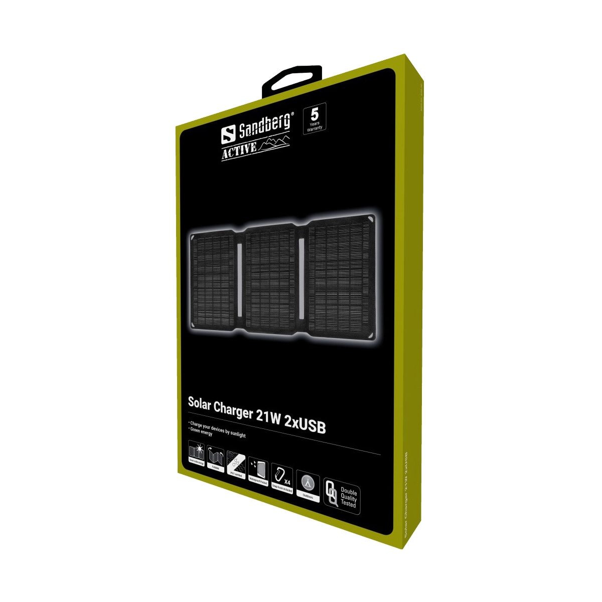 Sandberg 21W dobbel USB solcellelader
