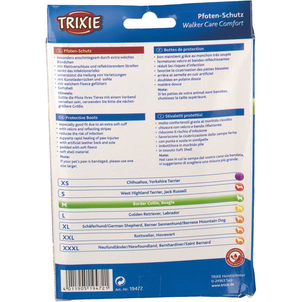 Trixie Pfotenschutz Walker Care Comfort M