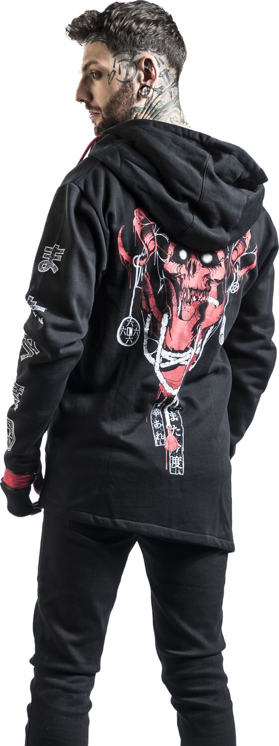 Semyaza | Gothicana by EMP Sweat-shirt zippé à capuche