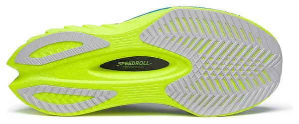 Chaussures Running Saucony Endorphin Pro 4 Bleu/Jaune Femme