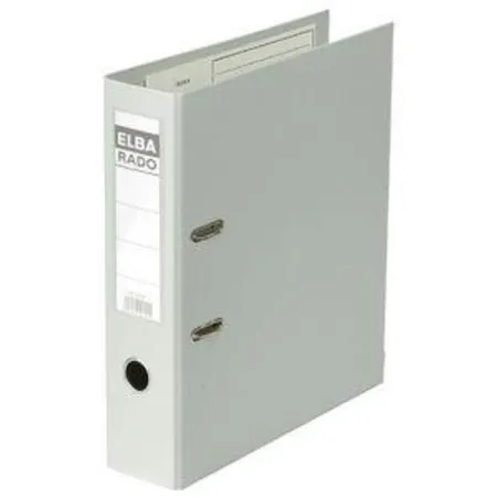 Elba 100022629 Ordner ELBAradoplast KL A4 80mm Schlitze Rückentasche, grau