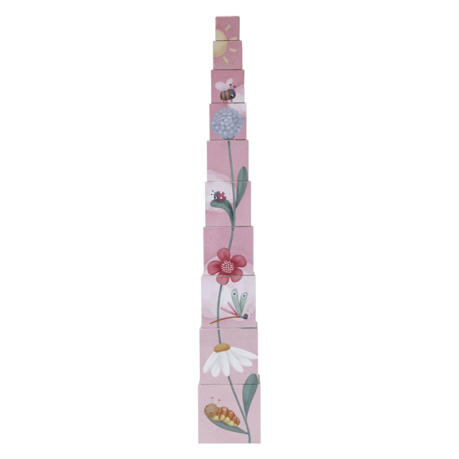 Little Dutch Stapelblokken Flowers & Butterflies FSC