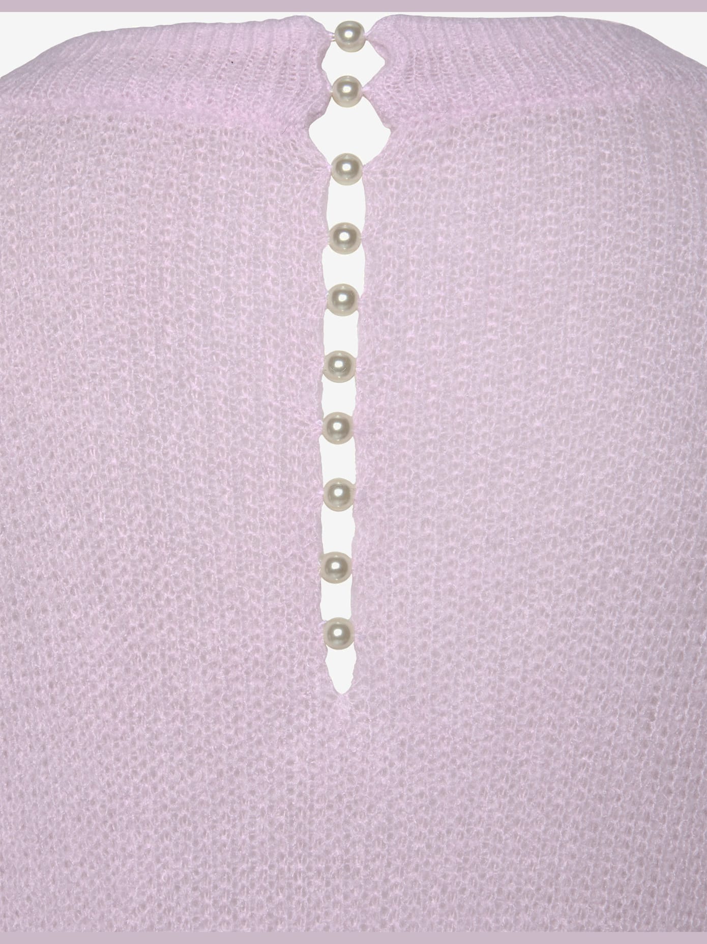 Pull à encolure en v pull en tricot avec perles