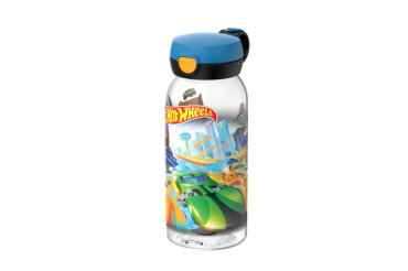 Campus drinkfles met flipdop 600 ml - Hot Wheels