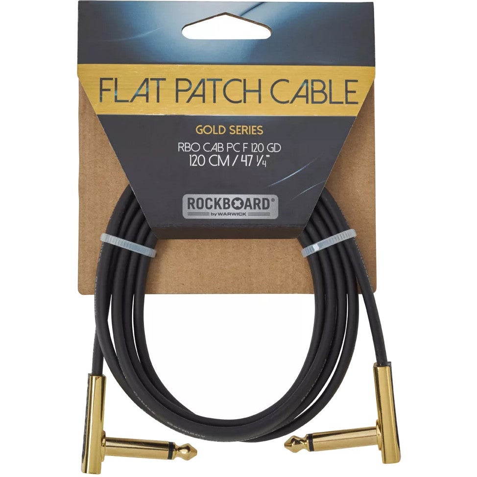 RockBoard Gold Series Flat Patch Cable zwart 1.2 m