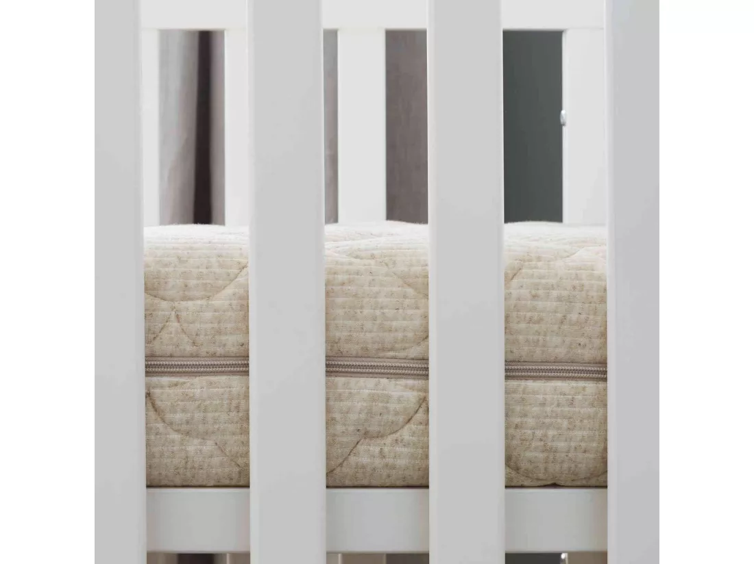 Matelas bébé déhoussable et réversible coco + latex 70x140