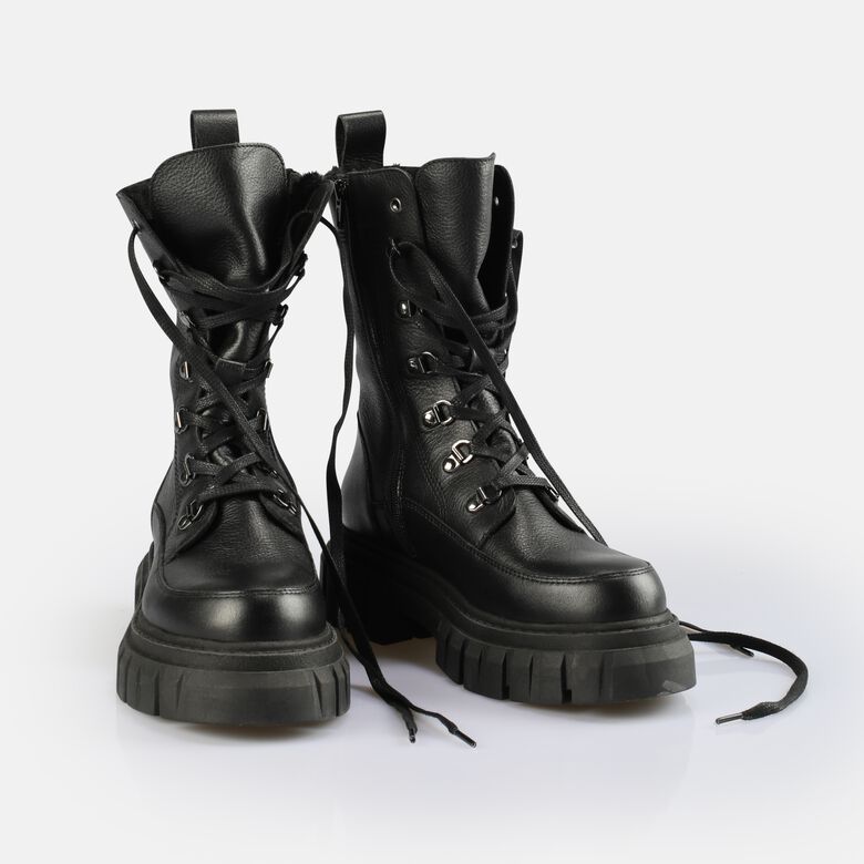 Scape Laceup HI Warm Bottines, noir