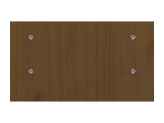Support de moniteur Marron miel 50x27x15 cm Bois de pin solide