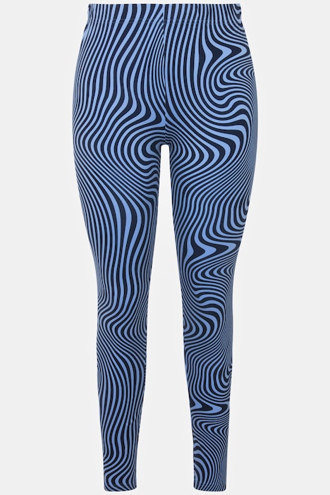 Jersey-Leggings, bedruckt, Stretchjersey, Elastikbund
