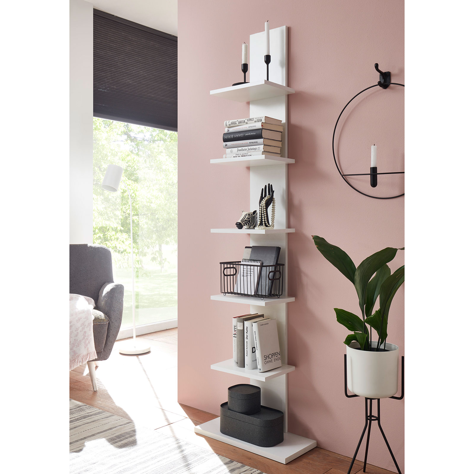 Regal - weiß - 180 cm hoch