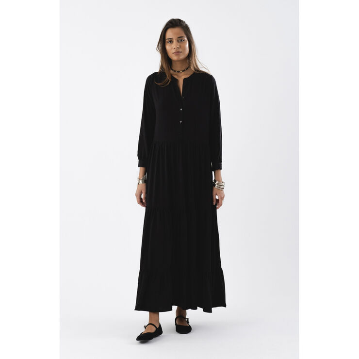 Lollys Laundry NeeLL Maxi Dress LS Black