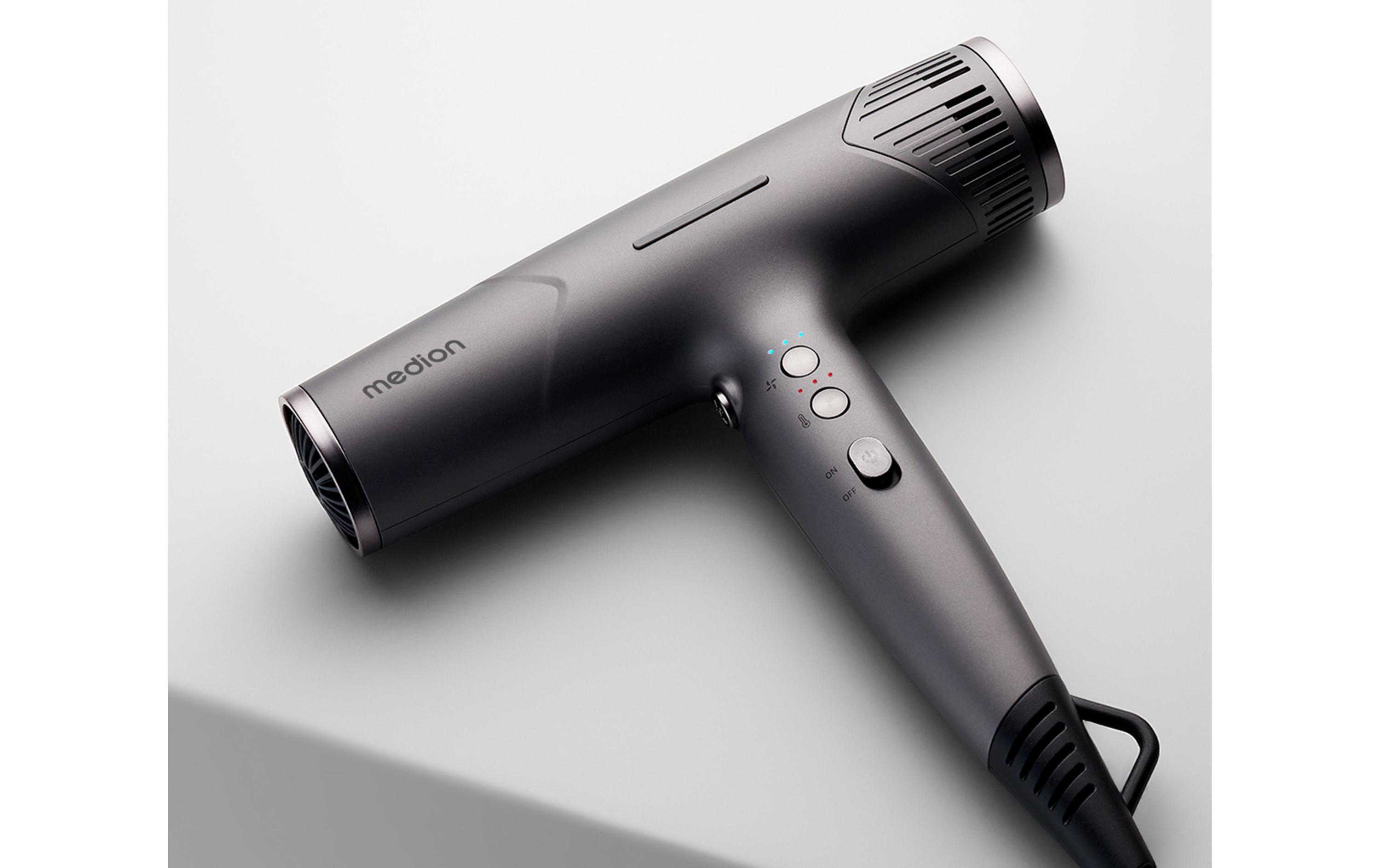 Haartrockner MD 19984 Grau<br>Föhn mit Ionen-Technologie