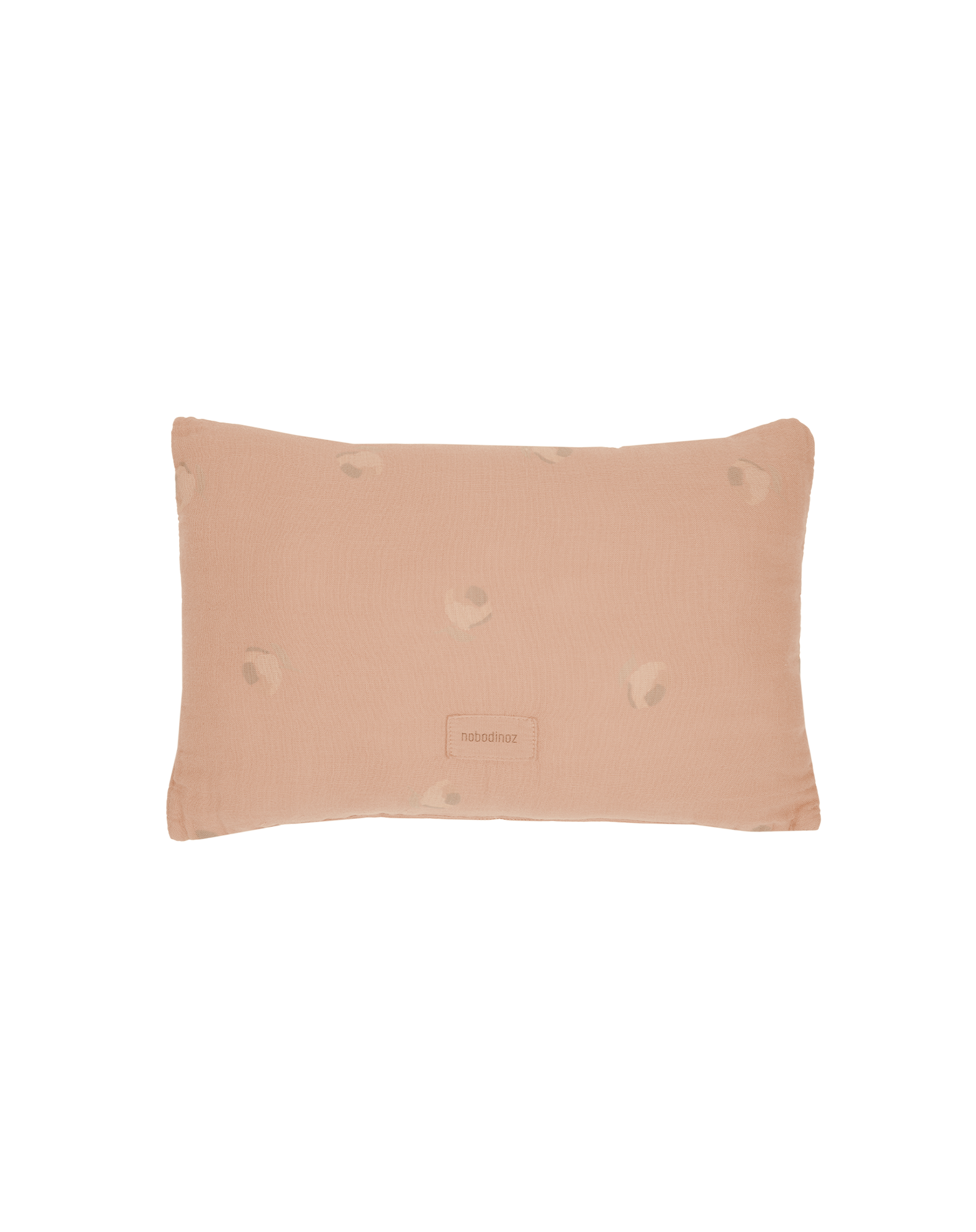 Coussin wabi-sabi rectangulaire en double gaze de coton lavé | Rose