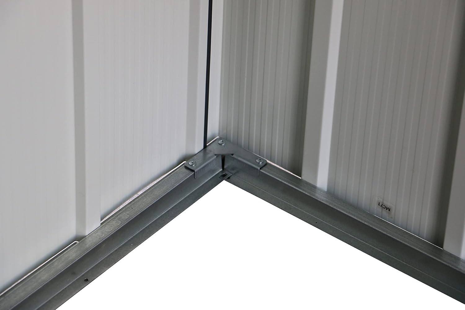 Duramax ECO 6 x 4 (2.17 m²) Metallgerätehaus, feuerverzinktes Metall gerätehaus - Geräteschuppen, verstärkte Dachkonstruktion, wartungsfreier und wetterfester Metallschuppen, Anthrazit