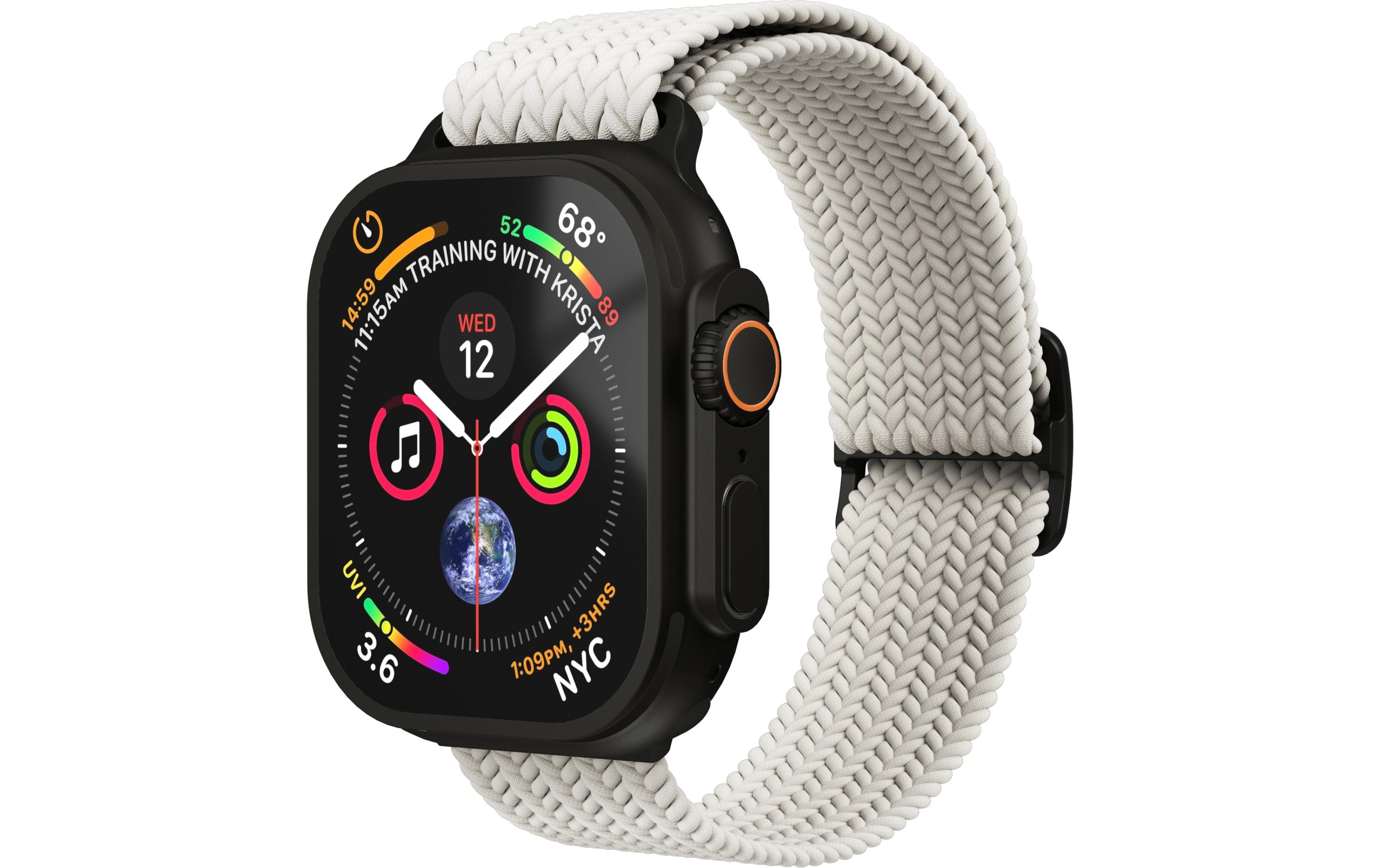 Armband Woven Loop Apple Watch 40/41/42 mm Cream BlackArmband für Apple Watch 40/41/42 mm