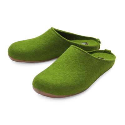 Filzslipper, Grün