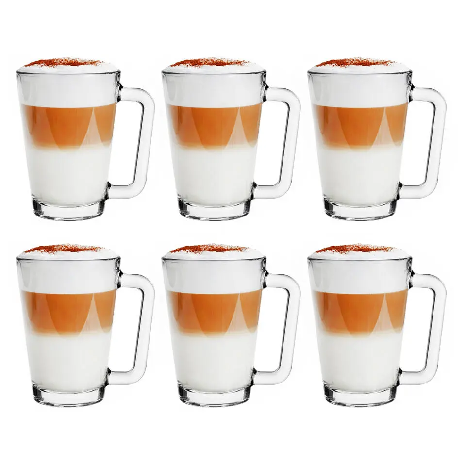 Glasmark Theeglazen/koffie glazen Toscane - glas - 6x stuks - 250 ml