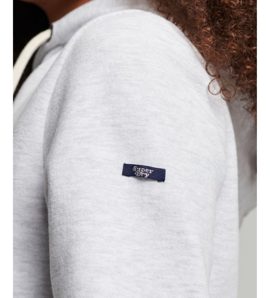 Moletom com capuz Superdry Vintage Rainbow Logo Cinza