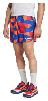 Short adidas Terrex Multi Light 5in Bleu/Orange Homme
