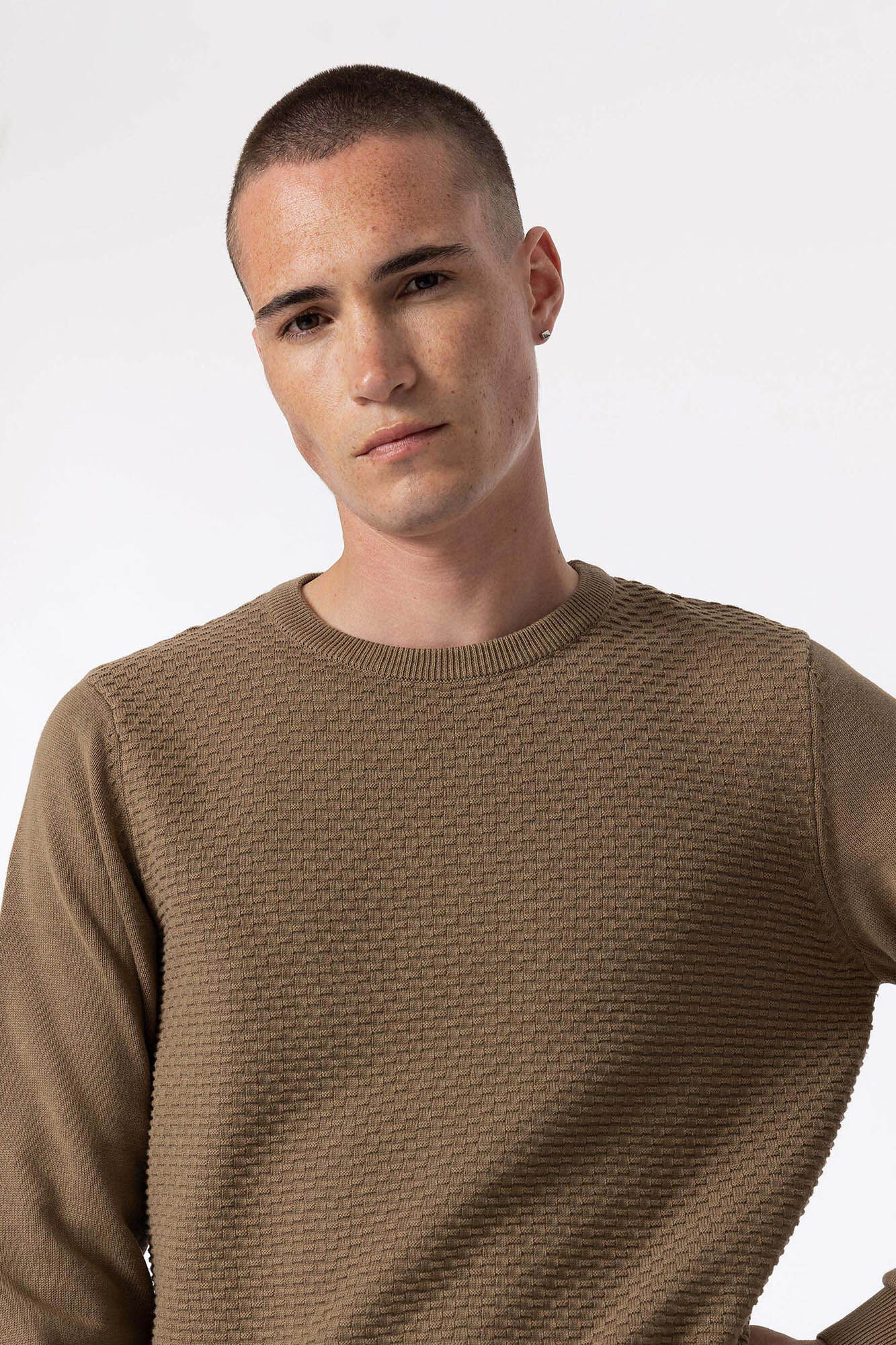 Suéter de malha jacquard