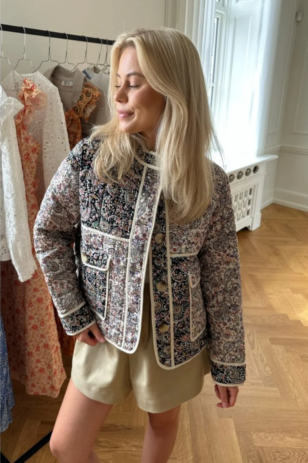 BYIC Emmy Quilted Jacket mp multi paisley